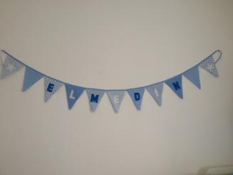 Wimpelkette "Stern" mit Namen 