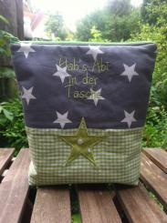 Kulturtasche " hab´s Abi in der Tasche" 