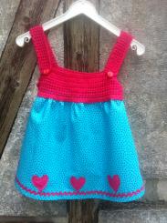 Sommerkleid Gr 80 für kleine Damen(Einzelstück) 