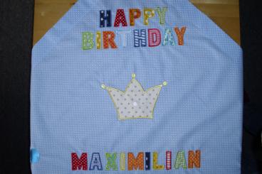 Tischdecke happy birthday 80 x 80 